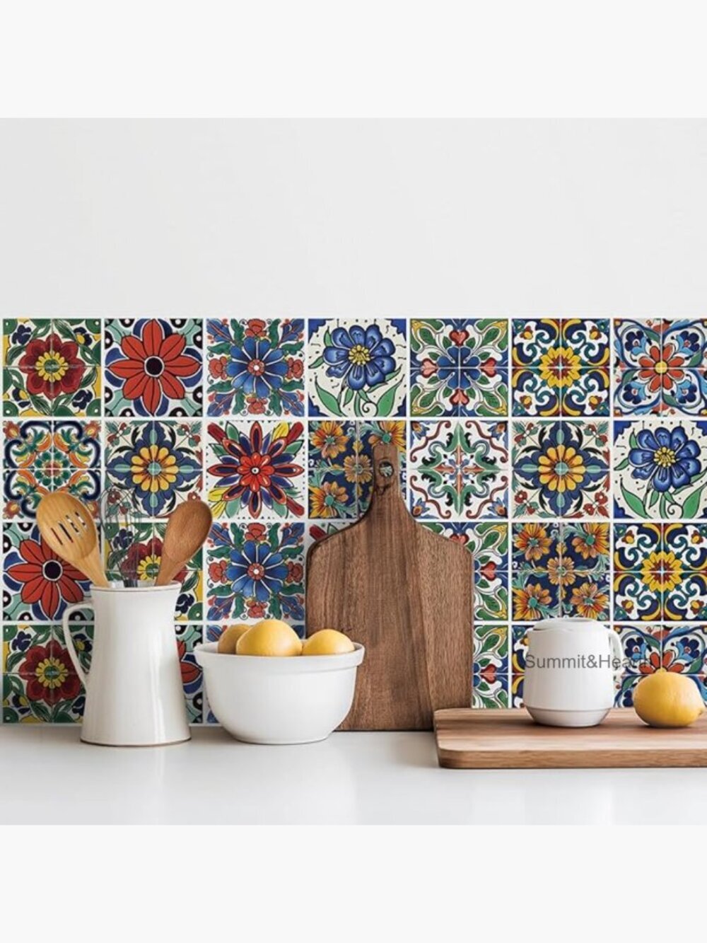 30 Peel and Stick Wall Tile Decals 4x4 Inch Waterproof Vinyl Stickers